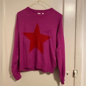 Gap - sweater pink with large red Star